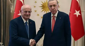 Cumhurbaşkanı Erdoğan eski TBMM Başkanı Kahraman'ı kabul etti