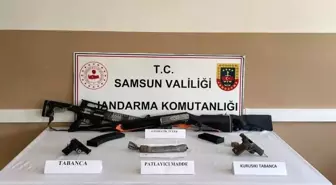 Samsun'da Jandarmadan Kaçak Silah ve Patlayıcı Operasyonu