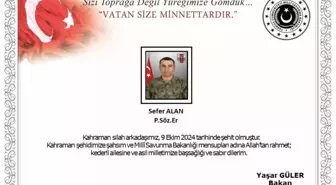 Şehit Sefer Alan kimdir? Kaç yaşında, memleketi neresi?