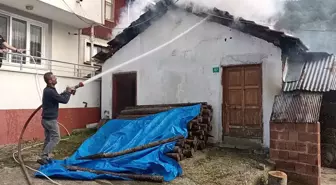 Sinop'un Erfelek İlçesinde Odun Deposunda Yangın