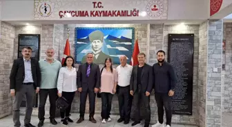 Çaycuma'da Gazetecilerden Yeni İlçe Milli Eğitim Müdürü Alagöz'e Ziyaret
