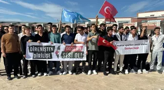 Kırklareli'nde Üniversite Öğrencileri Filistin için Protesto Düzenledi