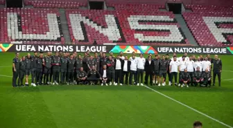 Türkiye ve Karadağ, UEFA Uluslar B Ligi Maçı İçin Samsun'da İncelemelerde Bulundu