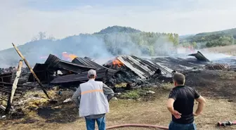 Çanakkale'de Samanlıkta Yangın: Bin Balya Saman Zarar Gördü