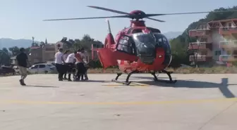 Marmaris'te Asfiksi Tedavisi Gören Kadın, Ambulans Helikopterle Ankara'ya Sevk Edildi