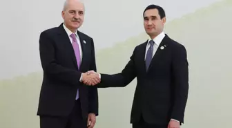 TBMM Başkanı Numan Kurtulmuş Türkmenistan'da Resmi Törenle Karşılandı