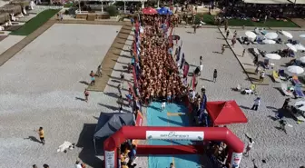 5. Uluslararası Fethiye Spor Festivali'nde Açık Su Yüzme Yarışları Yapıldı