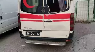 Bursa'da Hastane Güvenlik Kulübesi ve Ambulansa Saldırı