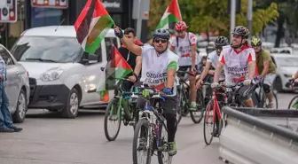 Bursa'da 'Gazze için pedal çevir' Etkinliği Gerçekleştirildi