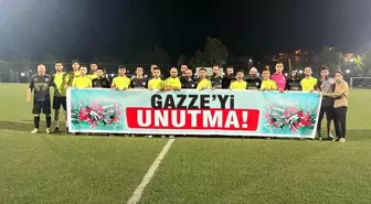 Diyarbakır'da Futbol Turnuvasında 'Gazze'yi Unutma' Pankartıyla Tepki