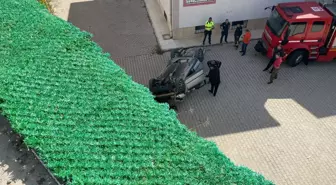 Elazığ'da İstinad Duvarından Düşen Otomobilin Sürücüsü Yaralandı