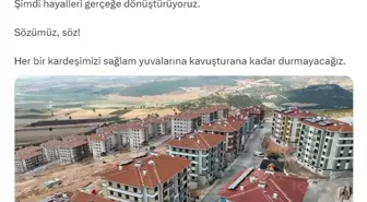 Bakan Kurum, Kahramanmaraş'taki Deprem Konutlarını Paylaştı