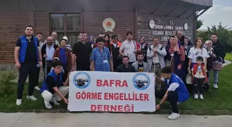 Görme Engelli Bireyler Kızılırmak Kuş Cenneti'nde Bisiklet Turu Düzenledi