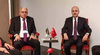 TBMM Başkanı Kurtulmuş, Cezayirli Meclis Başkanı Boughali ile Filistin Konusunu Görüştü