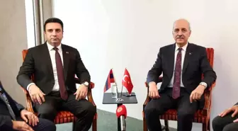 TBMM Başkanı Kurtulmuş, Ermenistan Meclis Başkanı Simonyan ile Görüştü