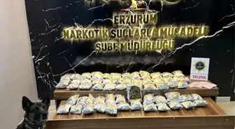 Erzurum'da Uyuşturucu Operasyonu: 7 Kilo Skunk Ele Geçirildi