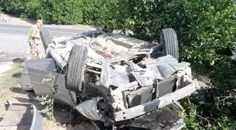 Hatay'da Takla Atan Otomobilin Sürücüsü Yaralandı