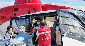 Tokat'ta Kalp Defektleri Olan Bebek Ambulans Helikopterle Ankara'ya Sevk Edildi