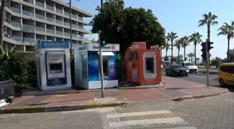 Alanya'da ATM'lere Saldıran Kişi Gözaltına Alındı