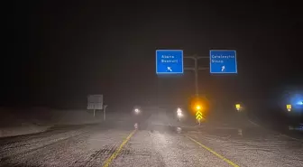 Kastamonu'nun Yüksek Kesimlerinde Kar Yağışı