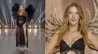 Model Kate Moss ve kızı Lila, Victoria's Secret defilesinde podyumu salladı