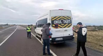 Ağrı'da Okul Servis Araçlarına Yoğun Denetim