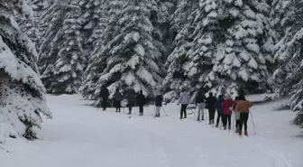 Bolu'da Kayaklı Koşu Sporcuları Karla Antrenmanlara Başladı