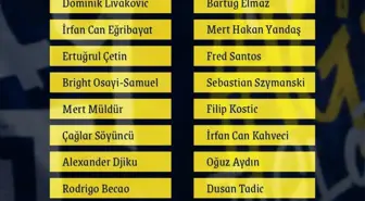 Fenerbahçe'nin Samsunspor Maçına Eksik Kadro ile Çıkacağı Açıklandı