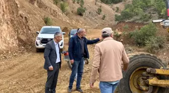 Bağlar Nehri Köyü Muhtarı'ndan Yol Çalışmaları