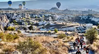 Kapadokya'da Salomon Cappadocia Ultra Trail Yarışı Başladı