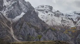 Tunceli'de Dağlar Karla Kaplandı