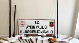 Aydın'da Kaçak Kazı Yapan 4 Şüpheli Suçüstü Yakalandı