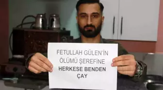 Fetullah Gülen'in Ölümüne Sevinen Çaycı, Ücretsiz Çay Dağıttı