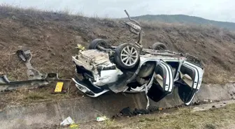 Tokat'ta Milyonluk Audi Takla Attı