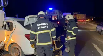 Edirne'de Alkollü Sürücüyle Tır Çarpıştı: 3 Yaralı