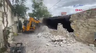 Kapadokya'da Kaçak Restoran Yıkıldı