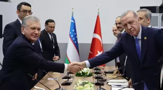 Cumhurbaşkanı Erdoğan, Özbek mevkidaşı Mirziyoyev ile bir araya geldi