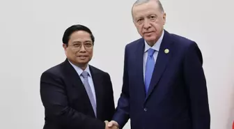 Cumhurbaşkanı Erdoğan, Vietnam Başbakanı Minh Chinh'i kabul etti