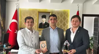 İpsala Kaymakamı Güreş Ağası Oğuz Erdinç'i Kabul Etti