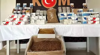 Bingöl'de Kaçak Tütün ve Makaron Ele Geçirildi