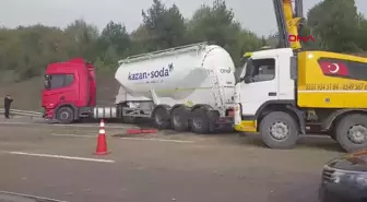 Bolu'da Soda Yüklü Tanker Kazası: 2 Yaralı