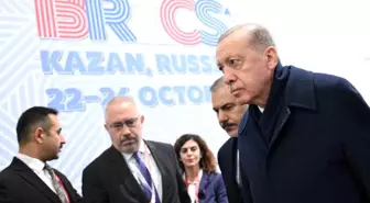 Cumhurbaşkanı Erdoğan, BRICS Zirvesi'ne katılmak üzere Kazan EXPO'da