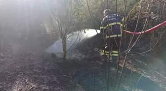 Hatay'da Bahçe Yangını İtfaiye Ekipleri Tarafından Söndürüldü