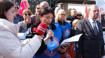 Eskişehir Osmangazi Üniversitesi Önünde Protesto: 'Cumhuriyet Düşmanlarını Üniversitelere Kimse Sokamaz'