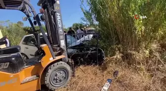 Forklift ile otomobilin karıştığı kazada bir yaralı