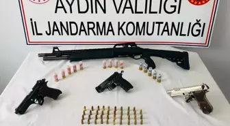 Aydın'da Ruhsatsız Silah Operasyonu: 3 Tabanca ve 1 Tüfek Ele Geçirildi