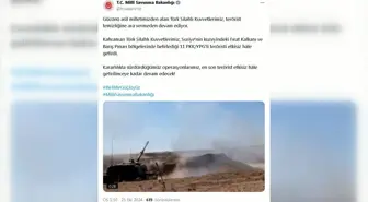 TSK'dan Suriye'de Terörle Mücadele: 11 PKK/YPG'li Etkisiz Hale Getirildi