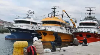 Sert Rüzgar Balıkçıları Sinop Limanı'na Sığınmaya Zorladı