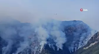 Denizli'de Orman Yangını Kontrol Altına Alınmaya Çalışılıyor