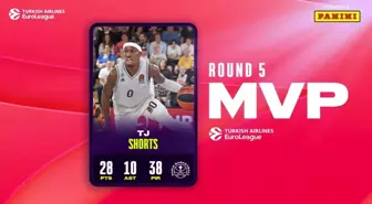 TJ Shorts Euroleague'de Haftanın MVP'si Seçildi